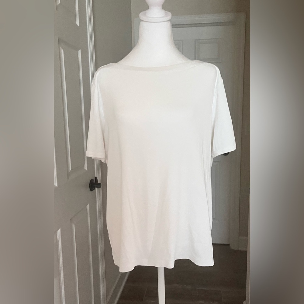 Chico's  White 100% cottonTop. Plus size 3 (xl/16)